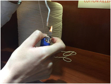 OI>45 Halogen-free Flame Retardant Filler Recyle Cotton Yarn Environmental