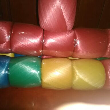 Colorful PP Raffia String for Packing Egg Yemen Hot Sale PP Raffia Rope