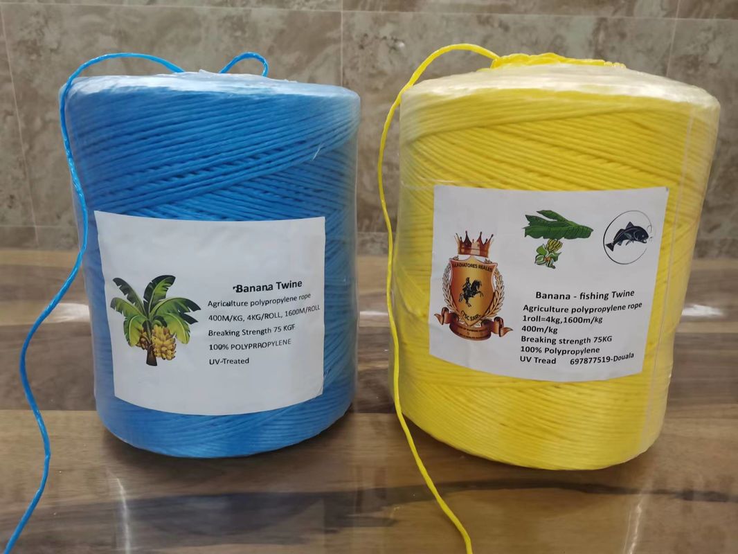 Heavy Duty UV Treated Agricultural Twine 1.5-3mm Twisted Baler Twine For Banana 4-5kg/Roll Farm Binding Rope